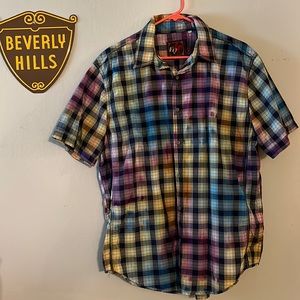 EQ designer button down t